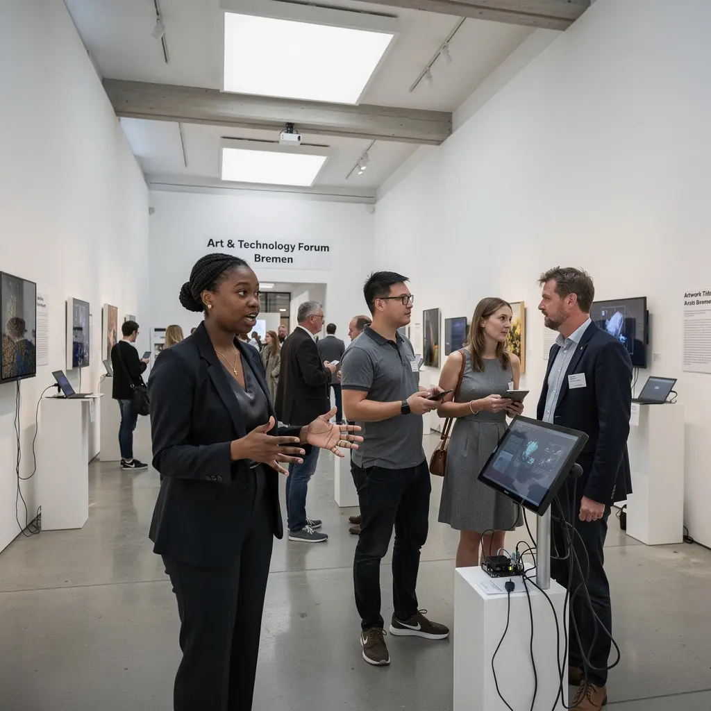 Ein Bild von Fachleuten, die an einer Diskussion über neue Technologien teilnehmen.